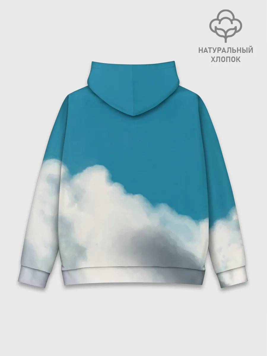 Худи мужской база хлопок / Ходячий замок в облаках