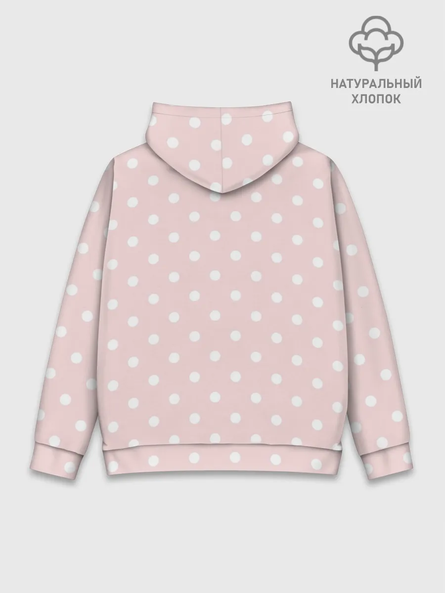 Худи мужской база хлопок / мелкий горох