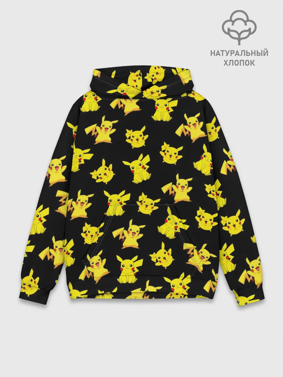 Худи мужской база хлопок / ПИКАЧУ