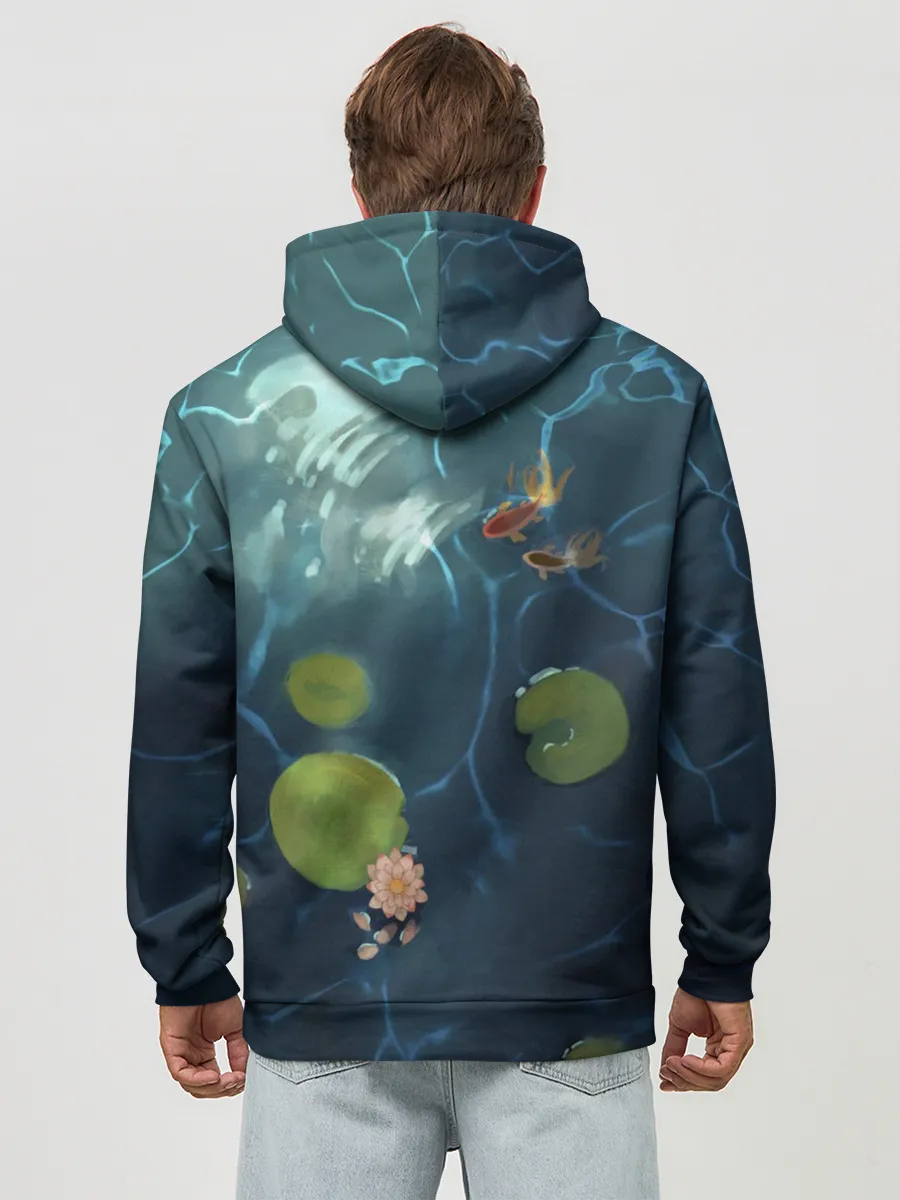 Худи мужской база хлопок / Лань Чжань