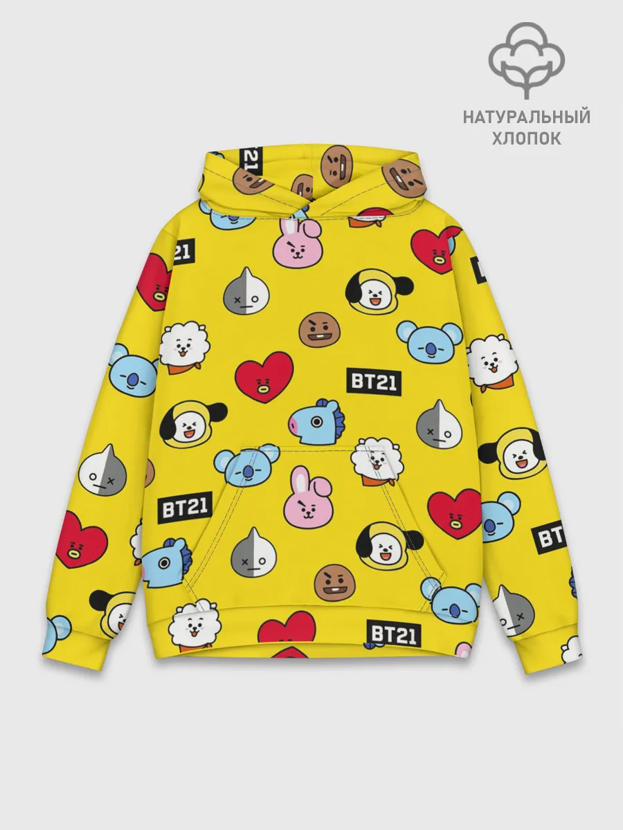 Худи мужской база хлопок / BTS