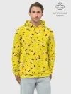 Худи мужской база хлопок / Паттерн Пикачу