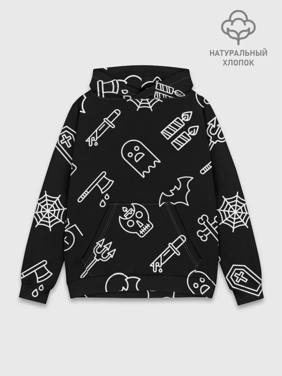 Худи мужской база хлопок / Страшилки