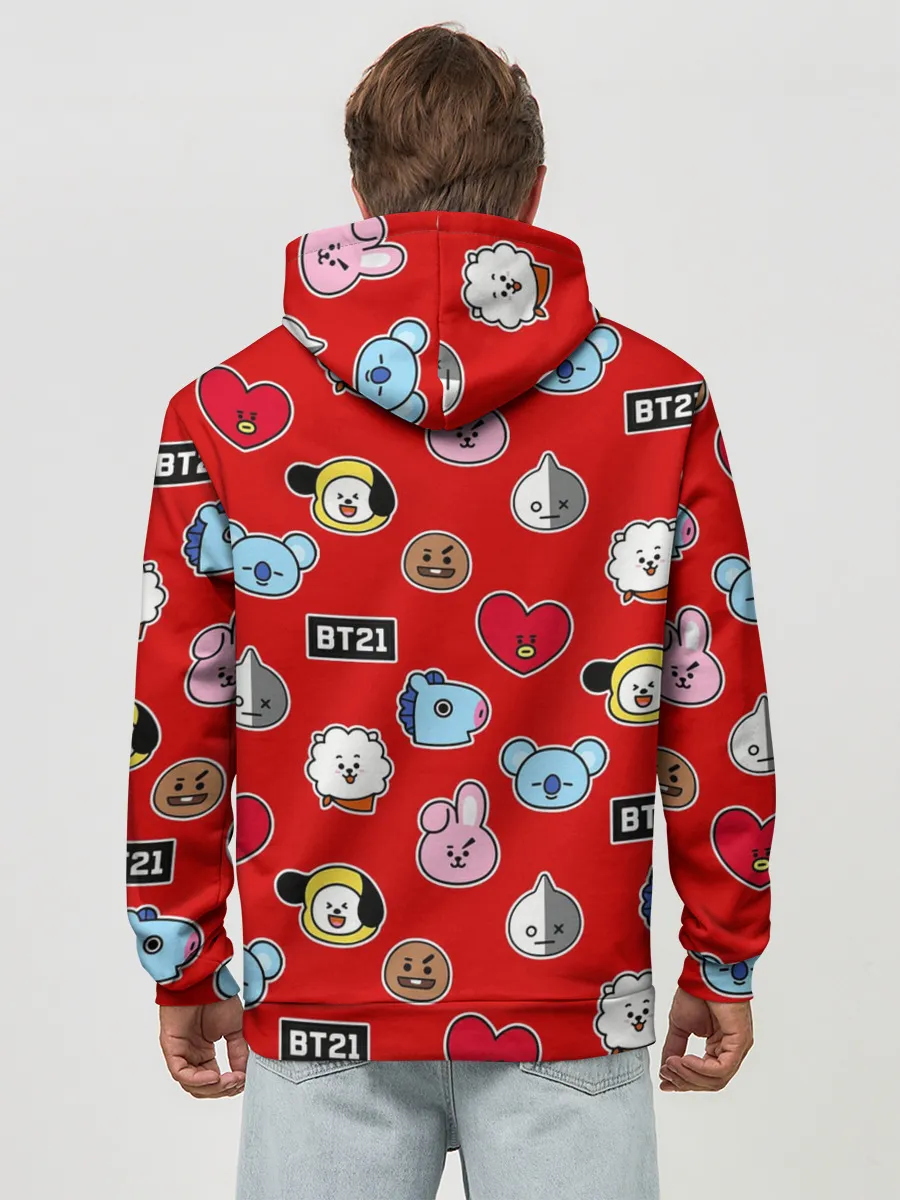 Худи мужской база хлопок / BTS