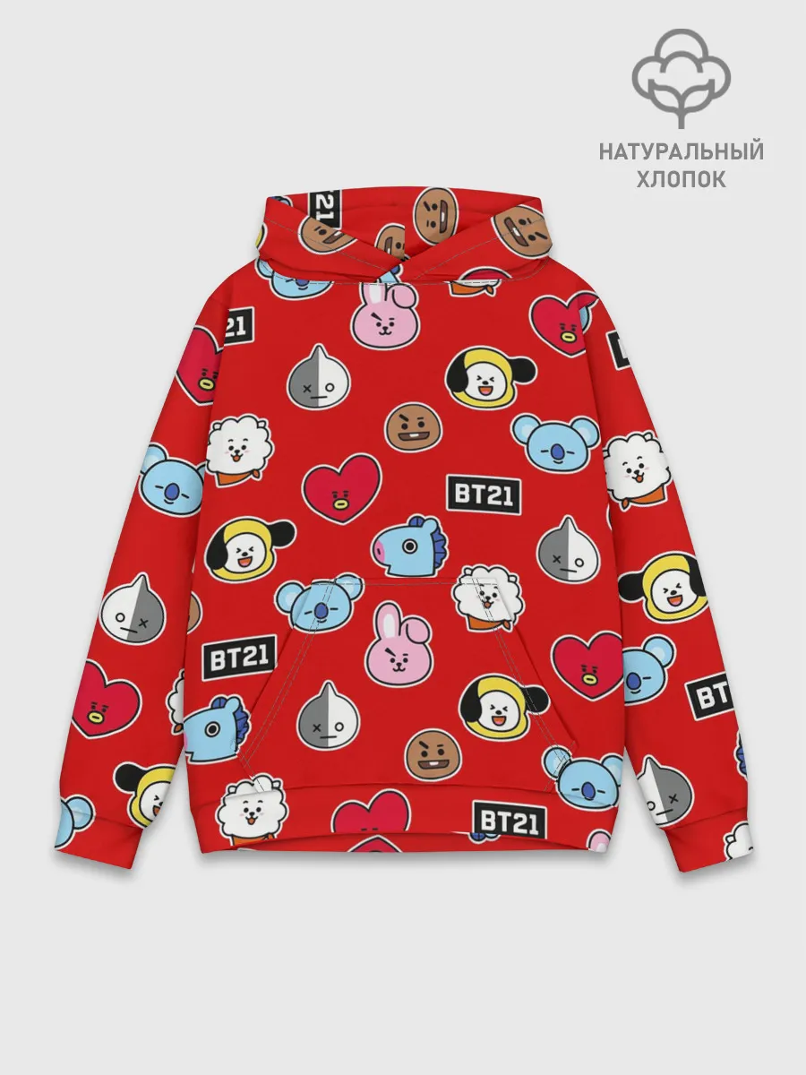 Худи мужской база хлопок / BTS