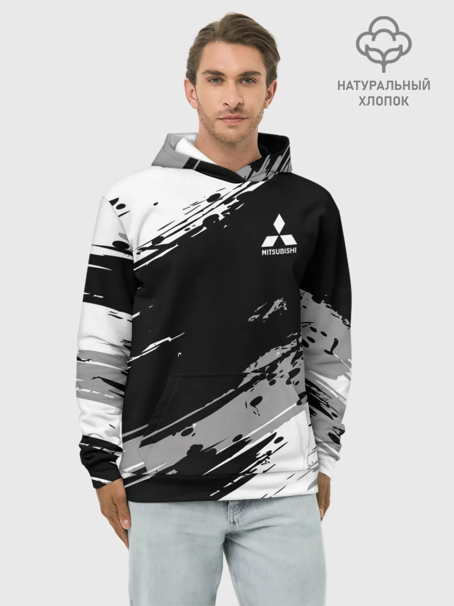 Худи мужской база хлопок / Mitsubishi