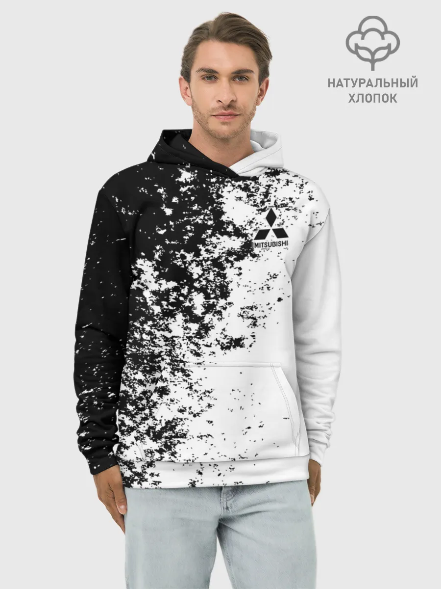 Худи мужской база хлопок / Mitsubishi