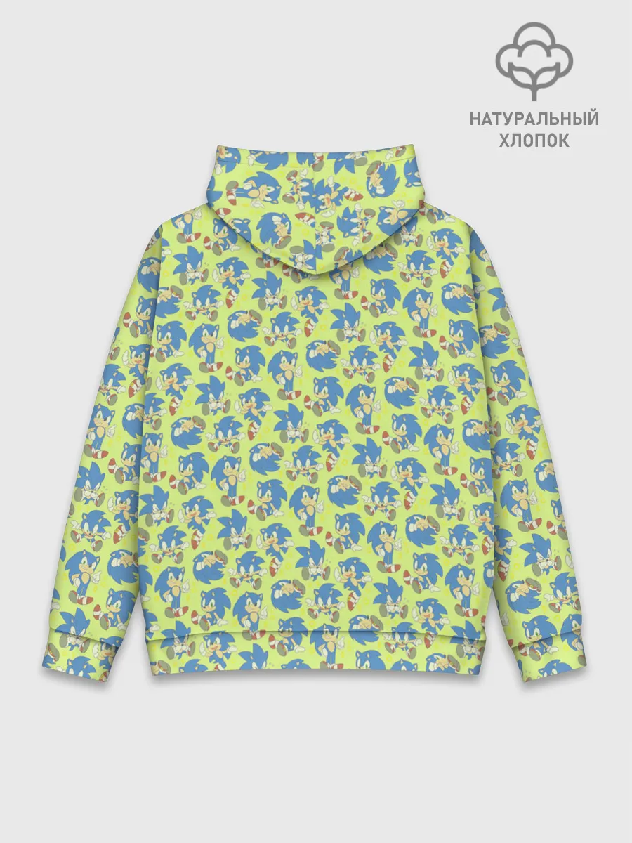 Худи мужской база хлопок / Соник