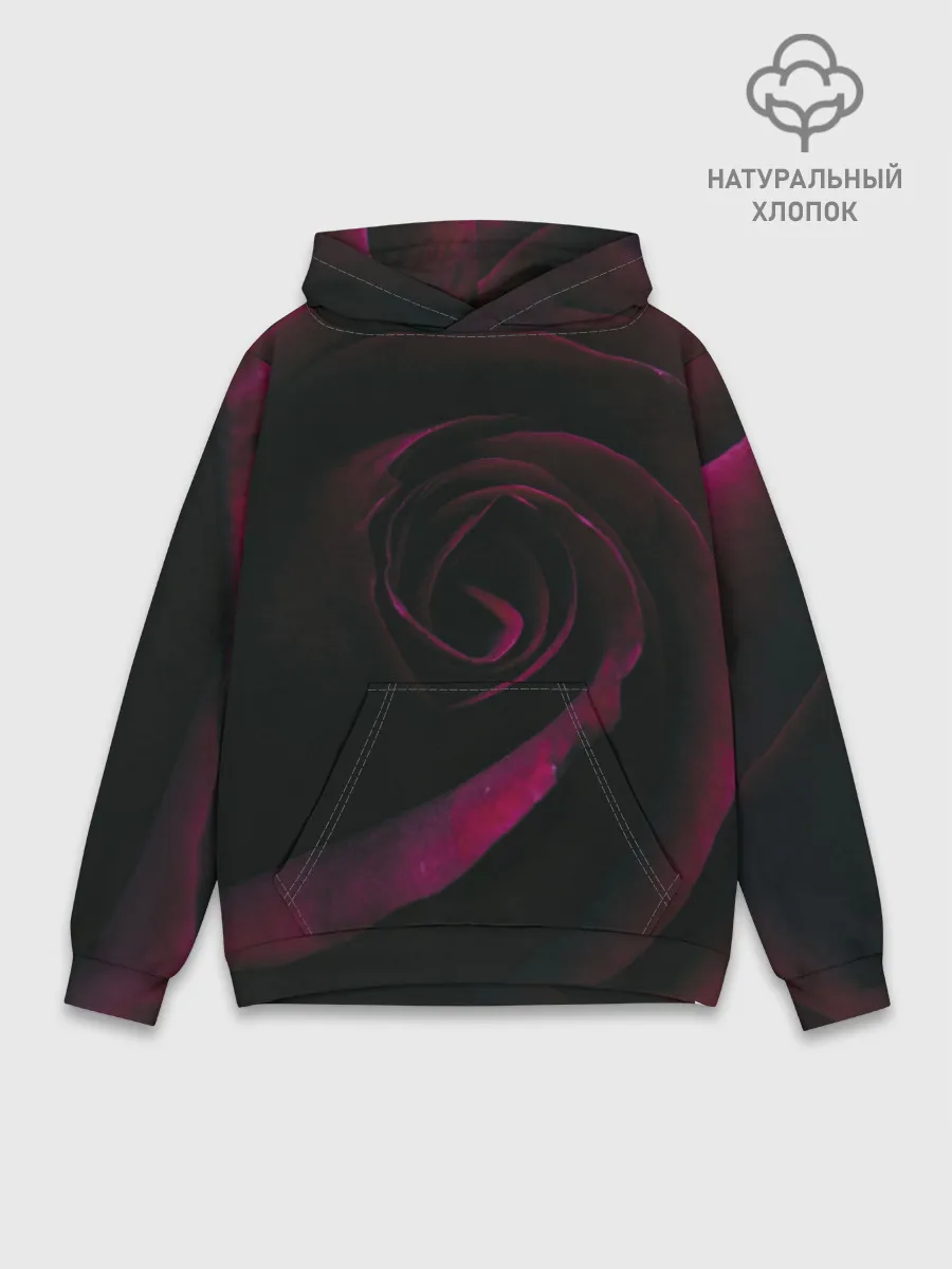 Худи мужской база хлопок / Dark Rose