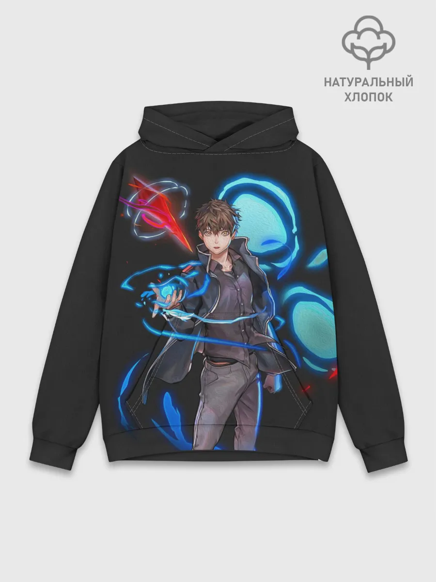 Худи мужской база хлопок / Сила Баама. БАШНЯ БОГА