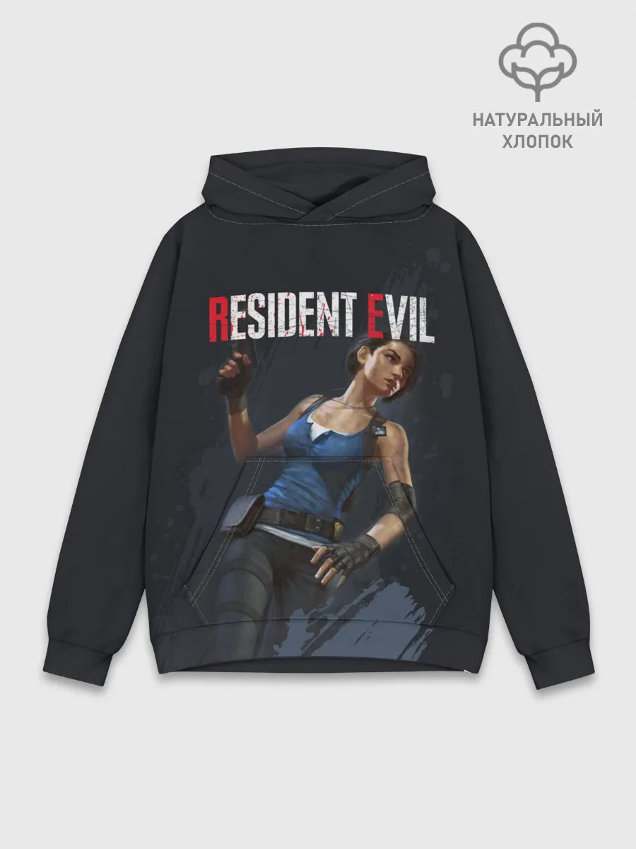 Худи мужской база хлопок / Resident Evil