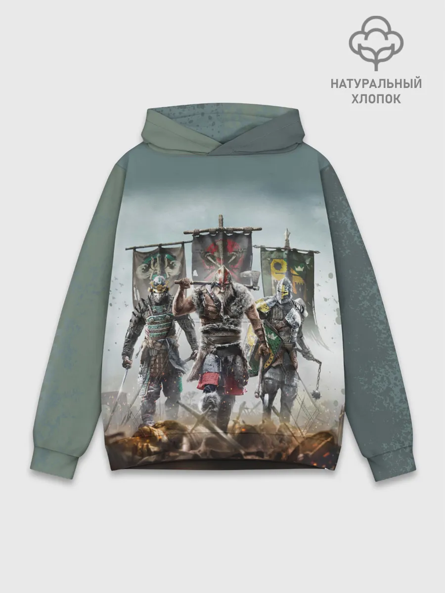 Худи мужской база хлопок / For Honor