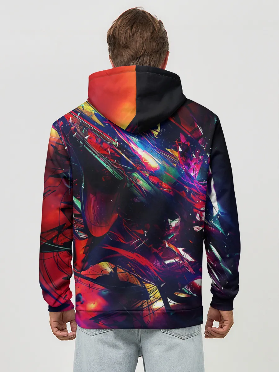 Худи мужской база хлопок / DIGITAL STRIPES