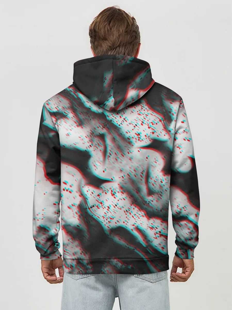 Худи мужской база хлопок / ОГОНЬ ГЛИТЧ