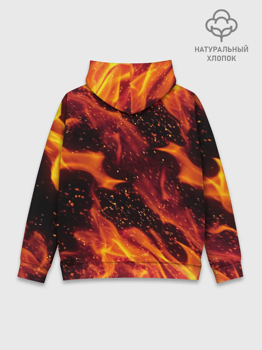 Худи мужской база хлопок / ЯЗЫКИ ПЛАМЕНИ
