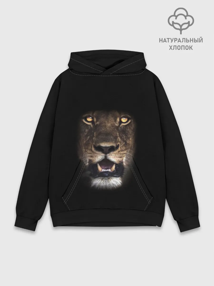 Худи мужской база хлопок / Fangs