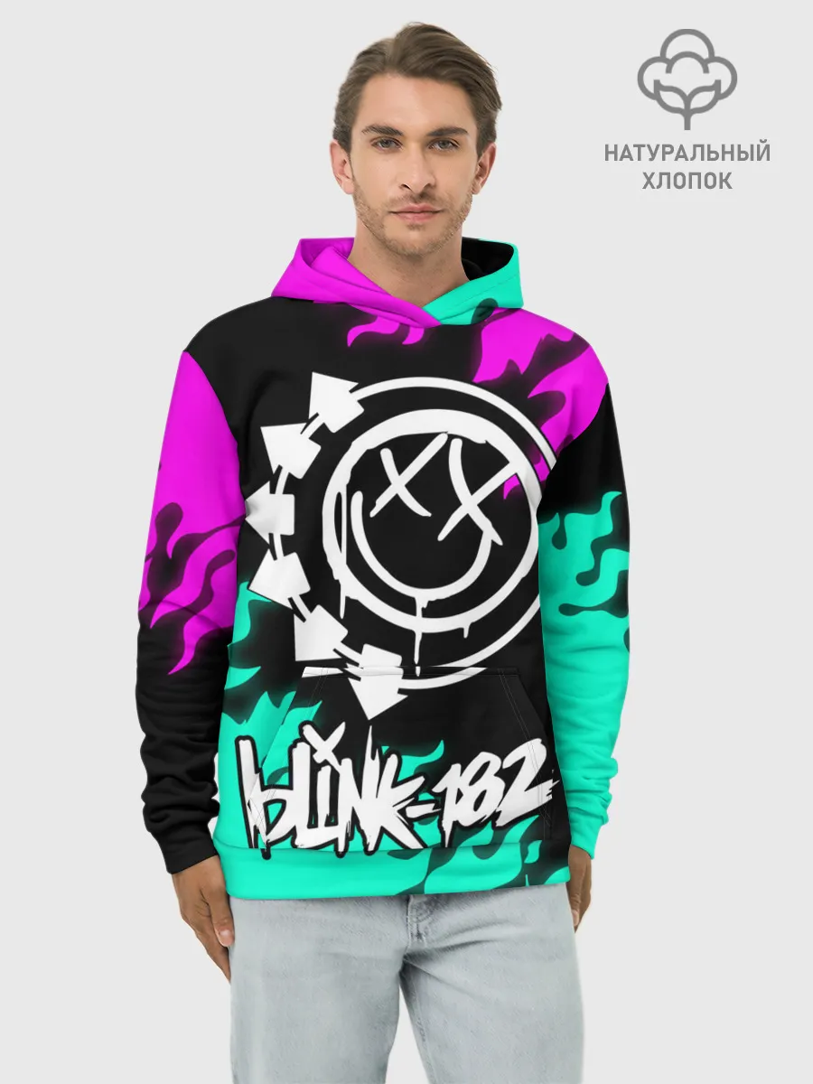 Худи мужской база хлопок / Blink-182