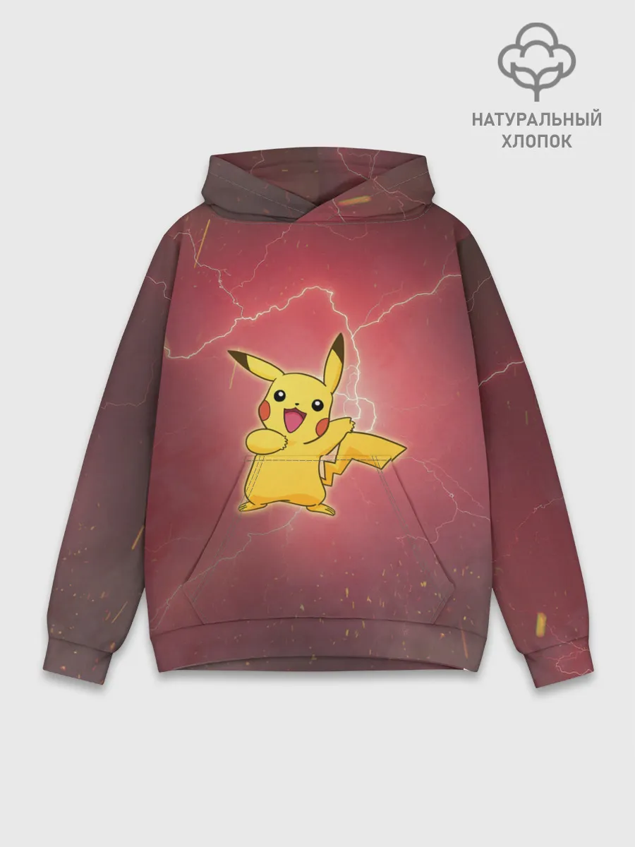 Худи мужской база хлопок / Pokemon