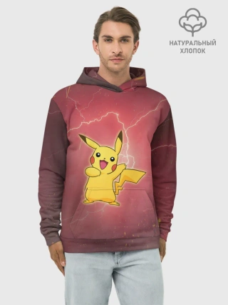 Худи мужской база хлопок / Pokemon