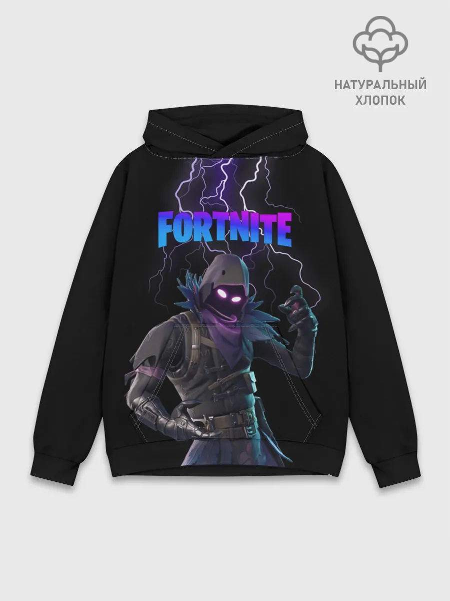Худи мужской база хлопок / Raven Fortnite