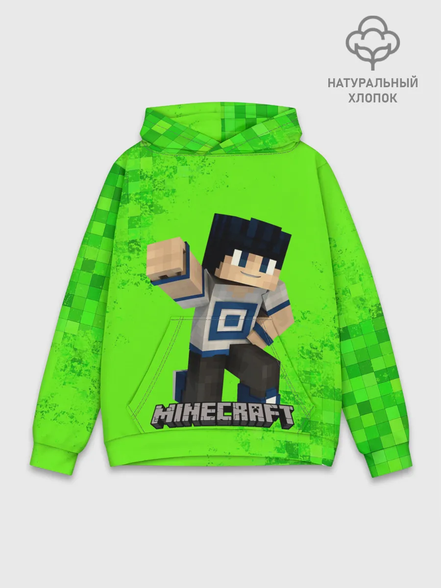 Худи мужской база хлопок / MINECRAFT