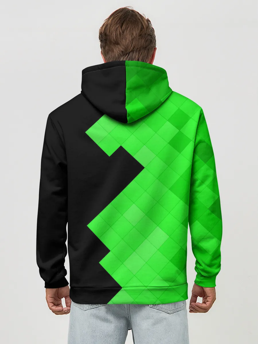 Худи мужской база хлопок / MINECRAFT