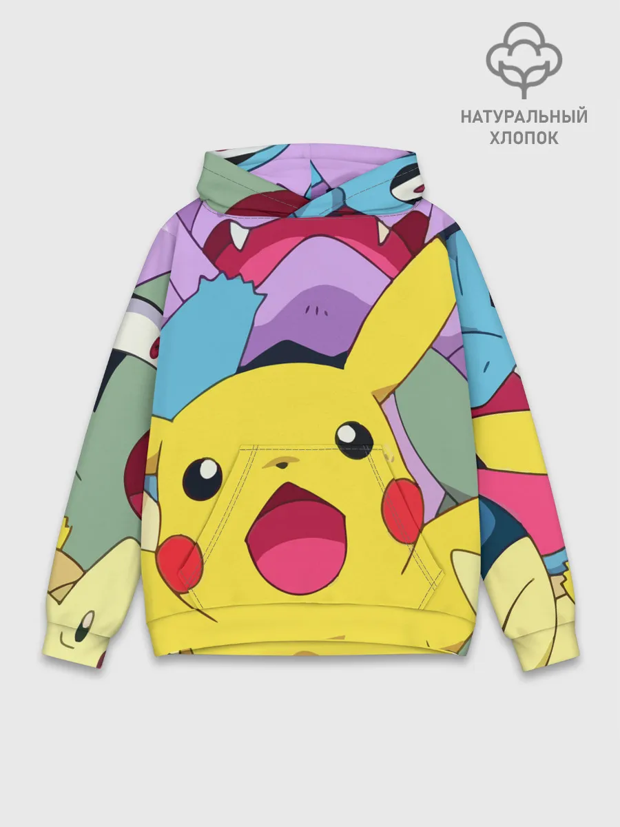Худи мужской база хлопок / Pokemon bros