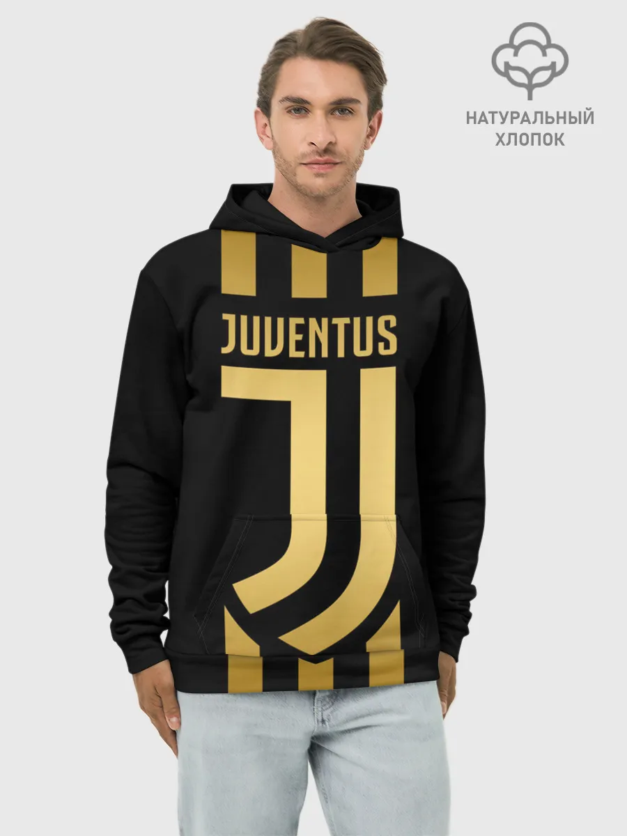 Худи мужской база хлопок / JUVENTUS