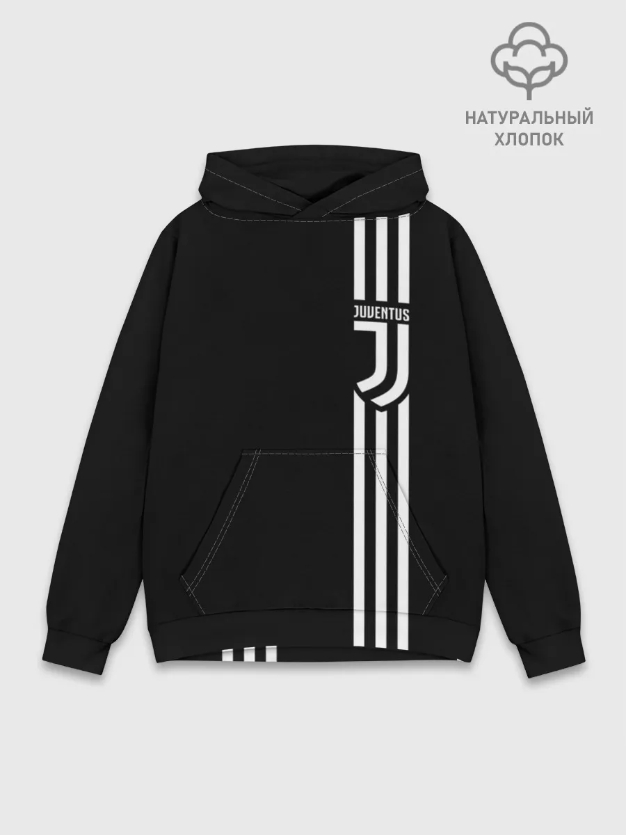 Худи мужской база хлопок / JUVENTUS