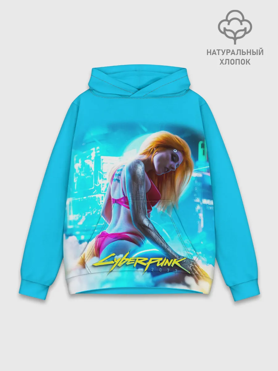 Худи мужской база хлопок / CYBERPUNK 2077
