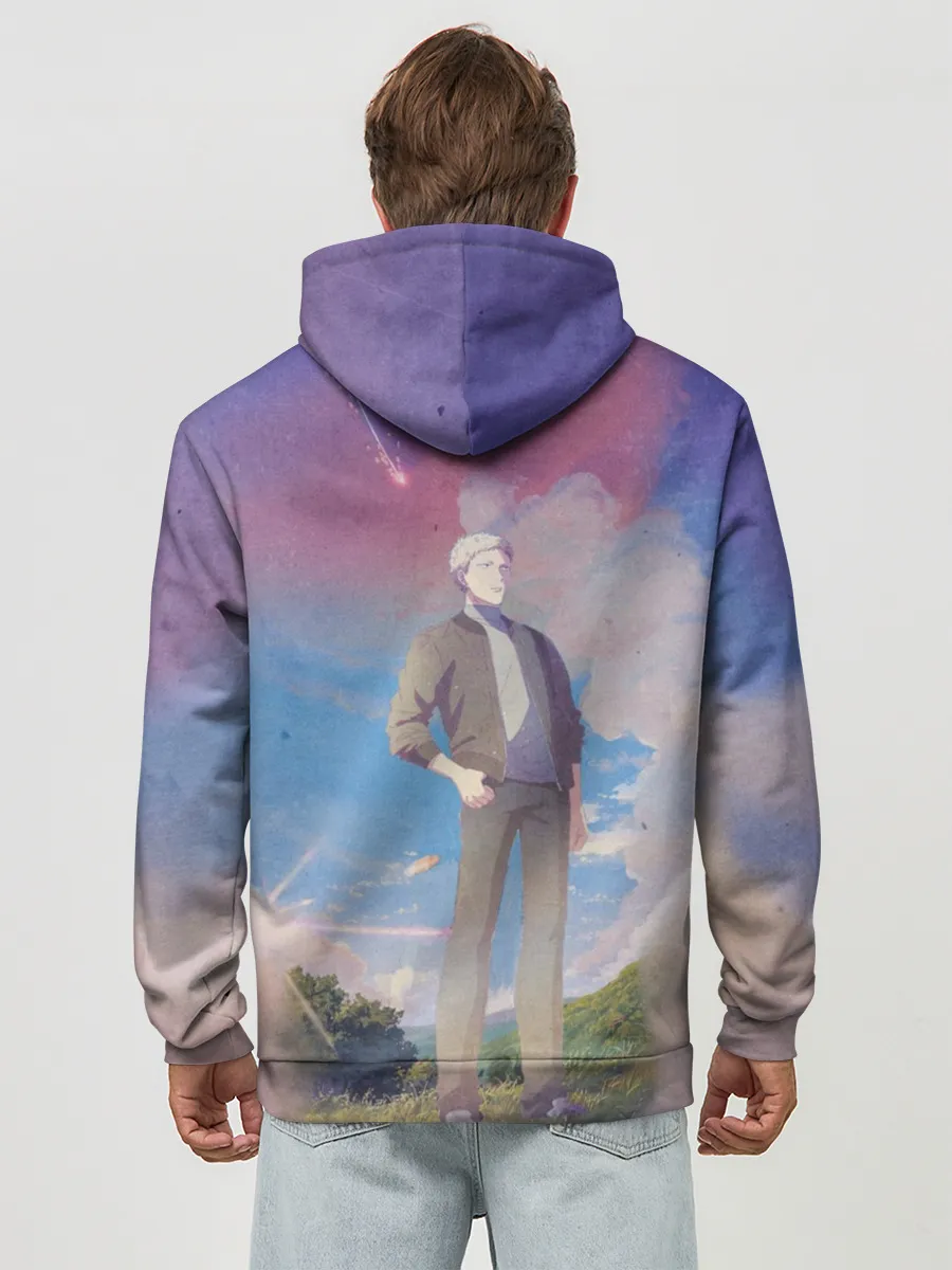 Худи мужской база хлопок / Харуки и Акихико