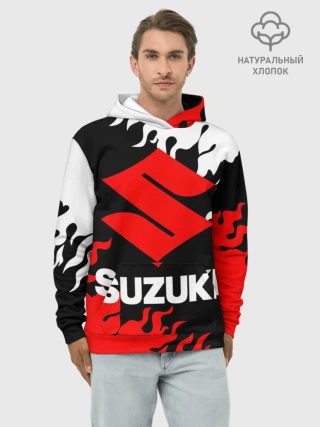 Худи мужской база хлопок / SUZUKI