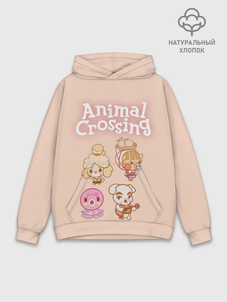 Худи мужской база хлопок / Animal Crossing