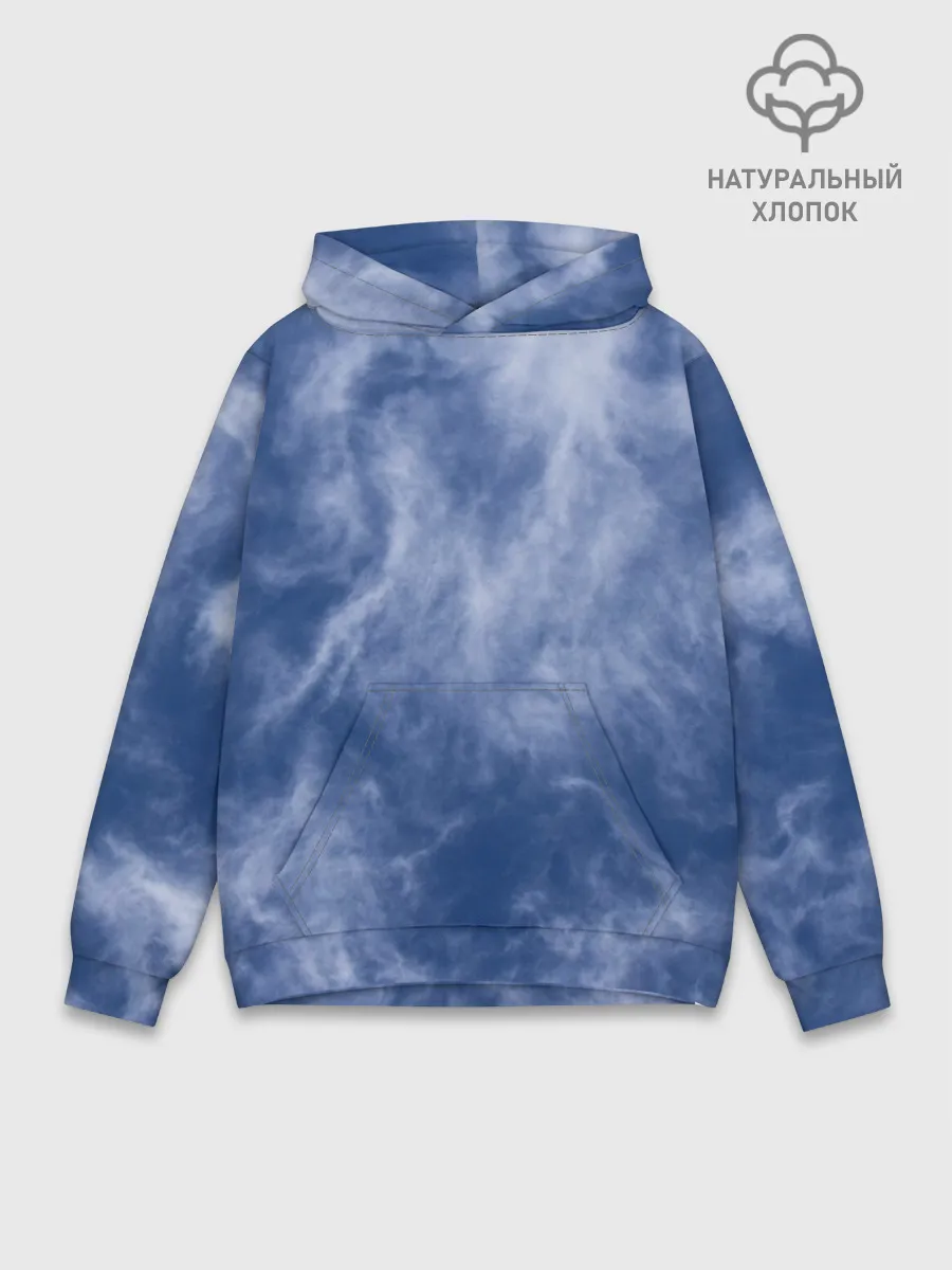 Худи мужской база хлопок / Облака в небе