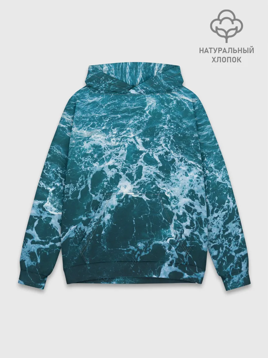 Худи мужской база хлопок / Водная гладь