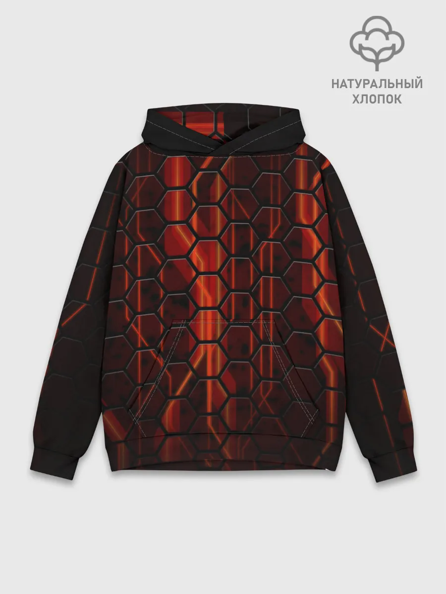 Худи мужской база хлопок / Огненные соты