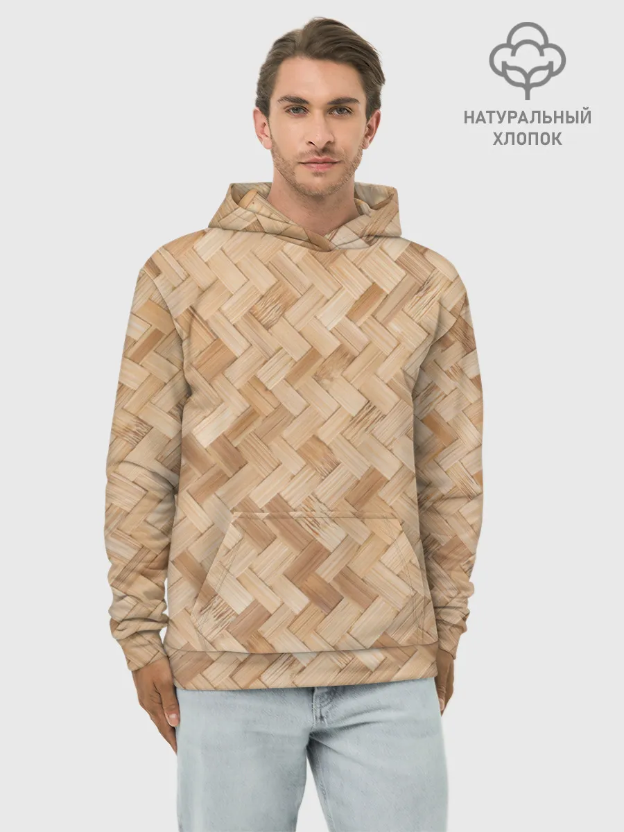 Худи мужской база хлопок / Паркет