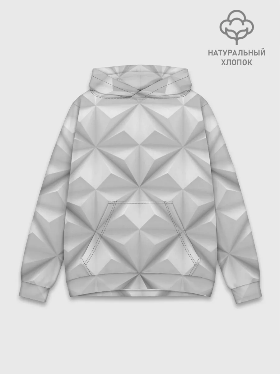 Худи мужской база хлопок / Ромбы