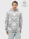 Худи мужской база хлопок / Ромбы