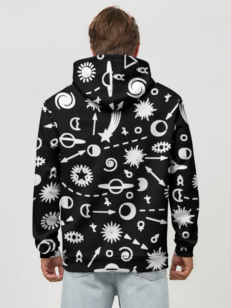 Худи мужской база хлопок / Космос