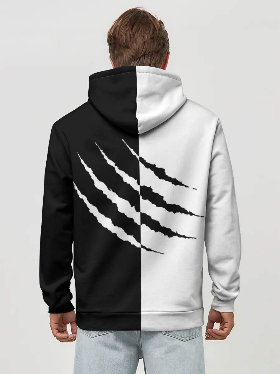 Худи мужской база хлопок / След зверя