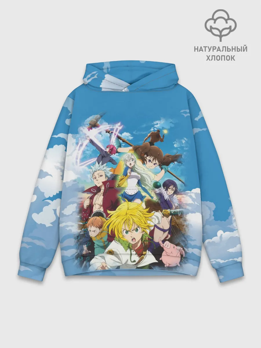 Худи мужской база хлопок / Аниме. Семь Смертных грехов