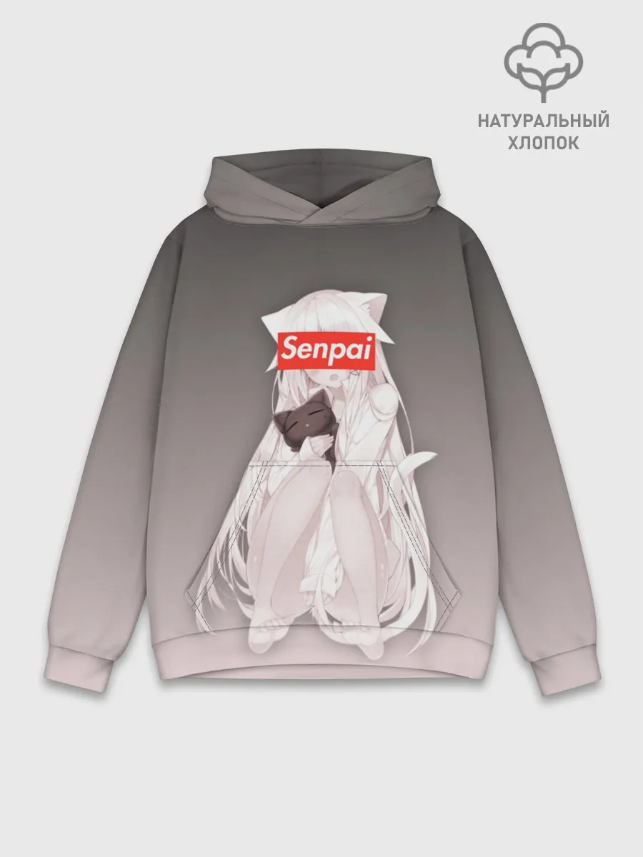 Худи мужской база хлопок / Senpai