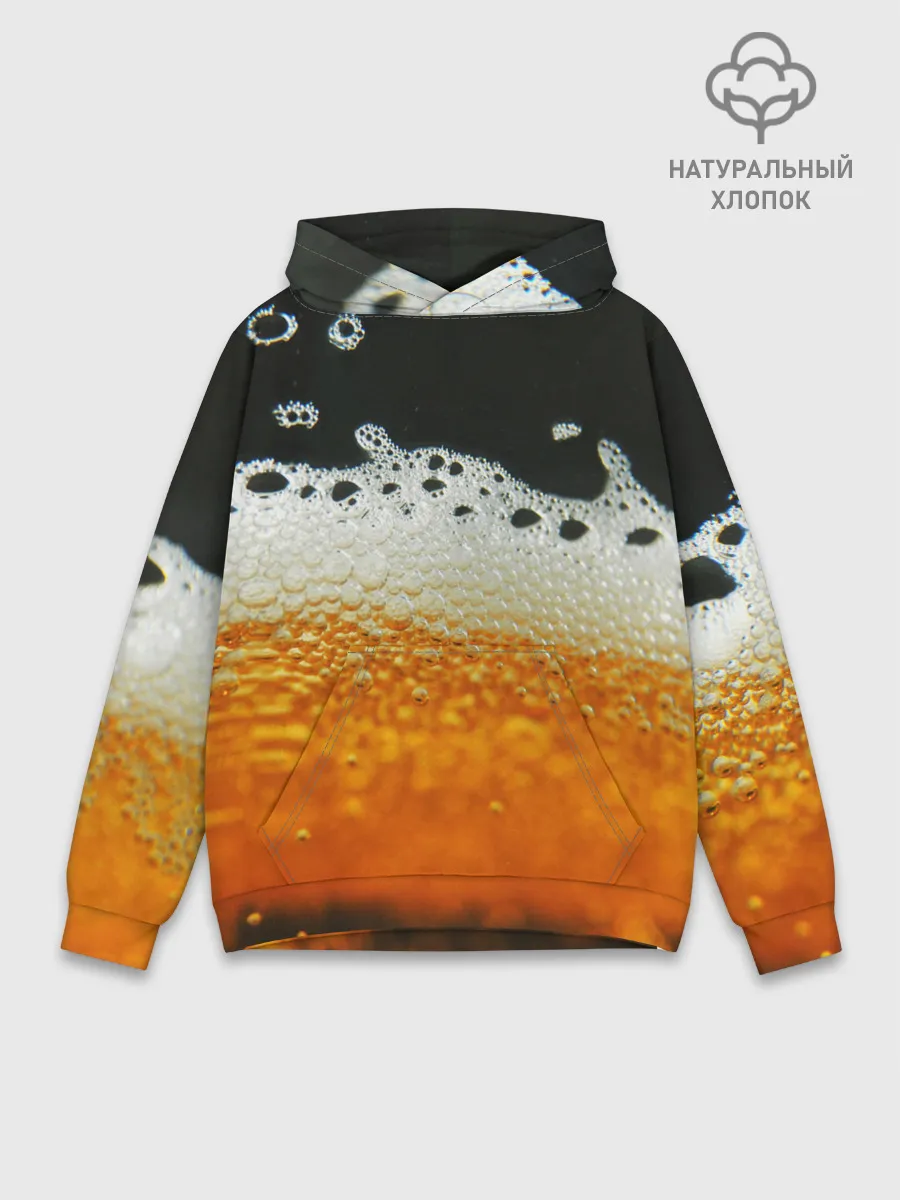 Худи мужской база хлопок / ТЕМНОЕ ПИВО