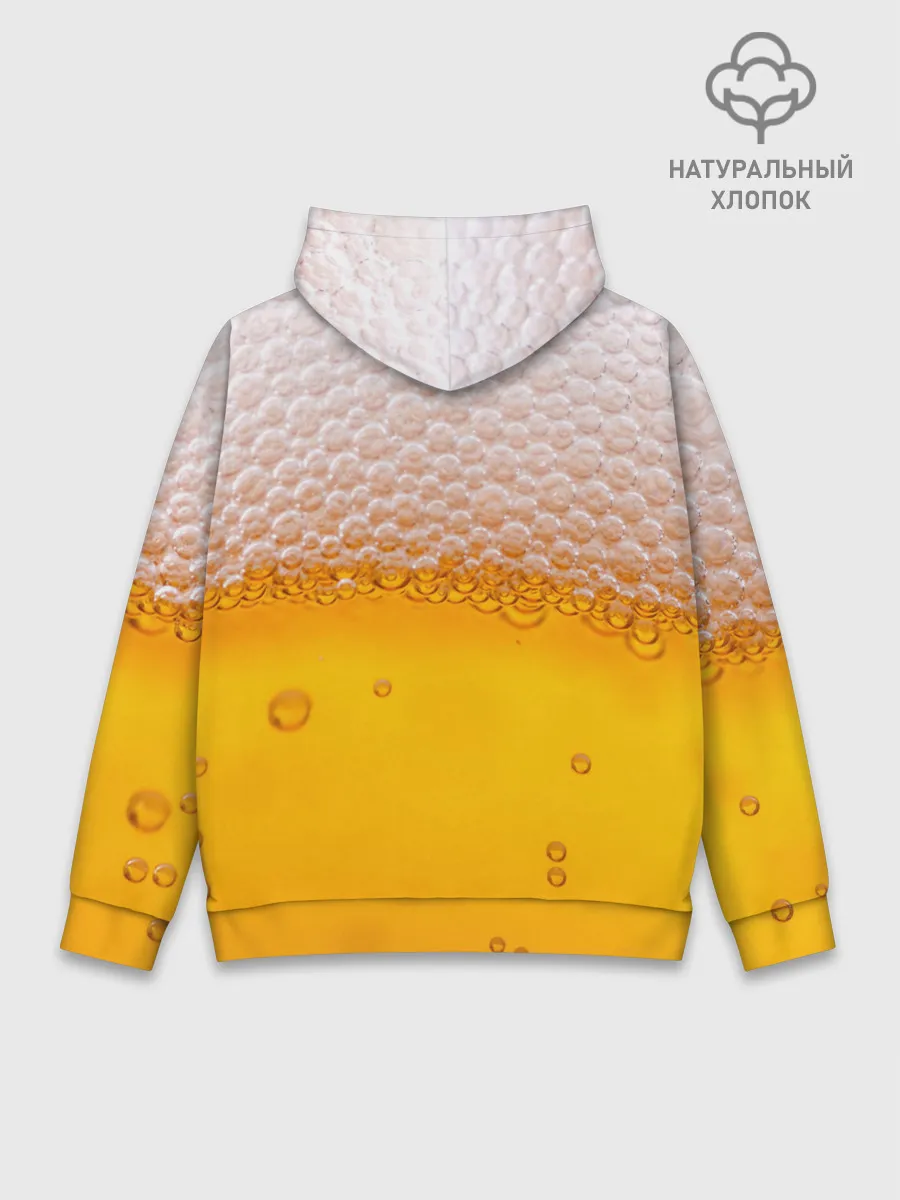 Худи мужской база хлопок / ЖИВОЕ ПЕННОЕ