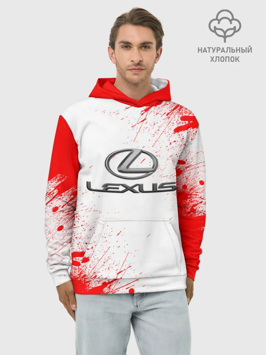 Худи мужской база хлопок / lexus