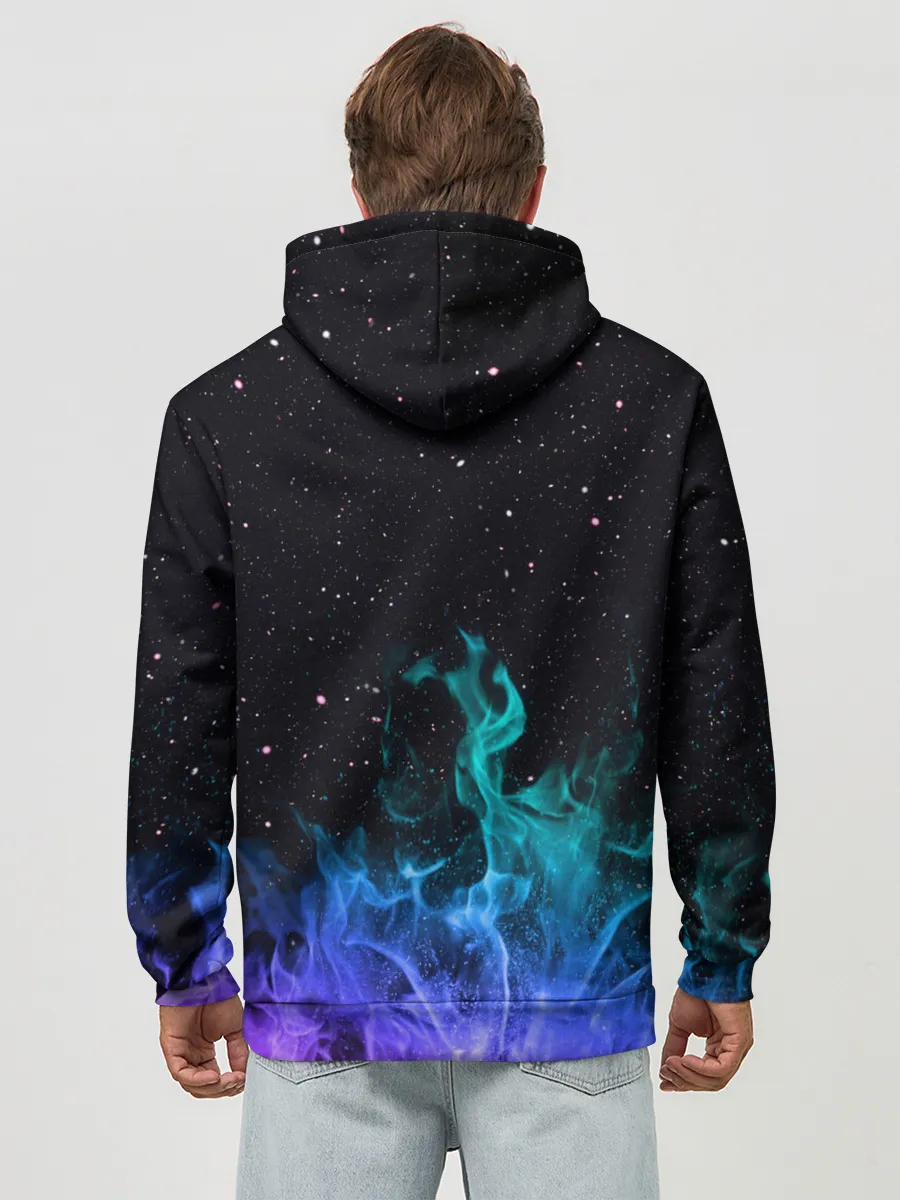 Худи мужской база хлопок / Перламутровый огонь