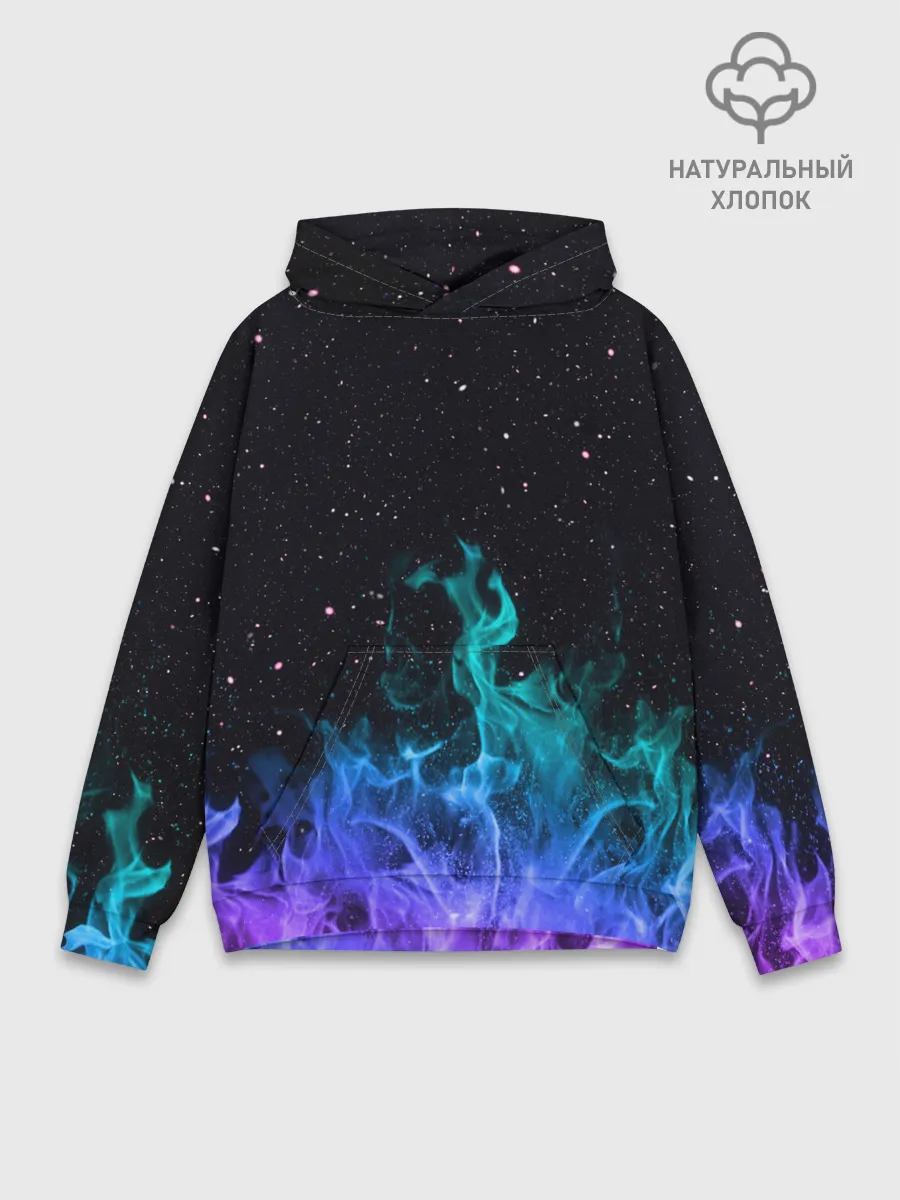 Худи мужской база хлопок / Перламутровый огонь