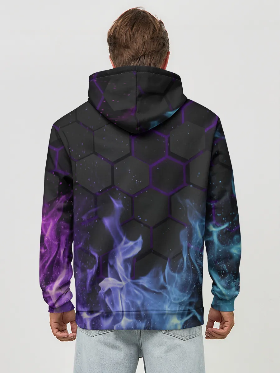 Худи мужской база хлопок / Fire