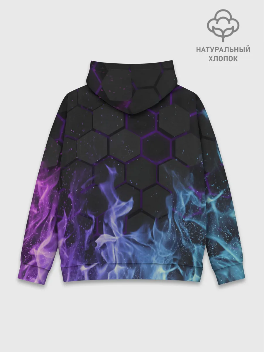 Худи мужской база хлопок / Fire